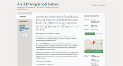 Desktop Screenshot of a2z-driving-school-sydney.com