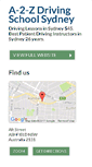 Mobile Screenshot of a2z-driving-school-sydney.com